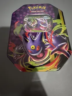 Pokemon TCG Mega Moonlit Tin Mega Gengar ex 4 Booster Packs Brand New Sealed - Image 1