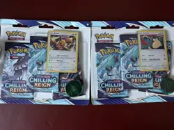 Pokemon TCG: Chilling Reign 3 Pack Blister Set Of 2 Eevee & Snorlax - NEW/SEALED - Image 1