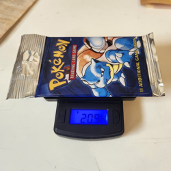 Sealed Pokemon TCG Base Set Blastoise Art Booster Pack 11 Cards 1999 - Image 1