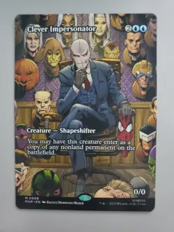 MTG Clever Impersonator Marvels Spider-Man Eternal Borderless Mythic - Image 1
