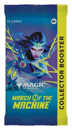 2023 Factory Sealed Magic MTG March of the Machine Collector Booster Pack - Image 1