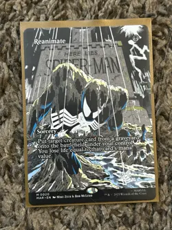 Reanimate - (Borderless) - Marvel's Spiderman (MAR) - MTG - Image 1