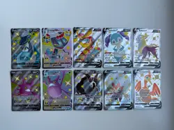 Pokemon TCG Shining Fates Shiny Vault Shiny V & VMAX Pokemon Card Lot of 10 - Image 1