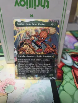 Spider-Ham, Peter Porker (Borderless) #201 Rare - Marvel's SPM MTG PACK FRESH - Image 1