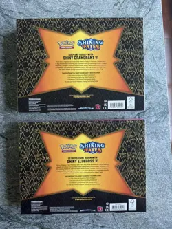 Pokemon TCG Shining Fates Shiny Eldegoss V Shiny Cramorant V lot of 2 - Image 2