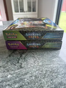 Pokemon TCG Shining Fates Shiny Eldegoss V Shiny Cramorant V lot of 2 - Image 5