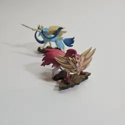 Shiny Zacian & Zamazenta Figure Lot Crown Zenith Premium Collection Pokemon New - Image 2