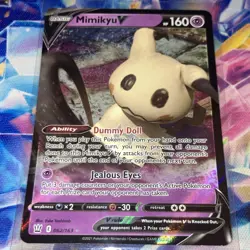 Pokemon TCG Mimikyu V 062/163 Swsh05 Battle Styles Holo Ultra Rare English - Image 1