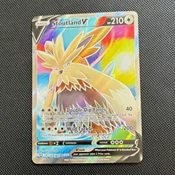 The Pokemon Company Pokemon TCG Stoutland V 157/163 Battle Styles Holo UR 2021 - Image 1