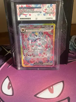Pokemon Sylveon EX Prismatic Evolutions TCG Card 156/131 Sir Ace 10 Gem Mint - Image 3