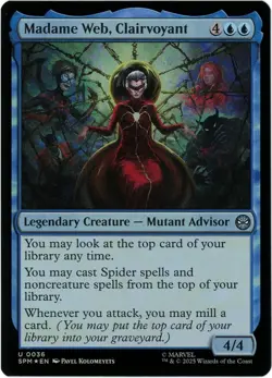 Madame Web, Clairvoyant (Foil) - 0036 - Marvel's Spider-Man - MTG Ships Now - Image 1