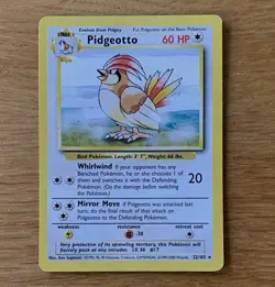 Wizards of the Coast Pokemon TCG Base Set Pidgeotto Uncommon 022/102 60 HP - Image 1