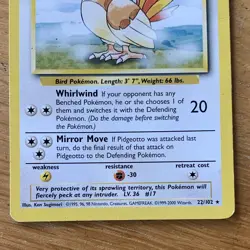Wizards of the Coast Pokemon TCG Base Set Pidgeotto Uncommon 022/102 60 HP - Image 4
