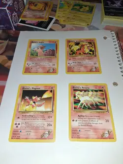 Wizards of the Coast Pokemon TCG Gym Heroes Blaine's Lot 5 Cards Eng Charmander - Image 3