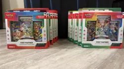 Pokemon TCG First Partner Series 1 And 2 Illustration Collection Box Lot Of 12 - Image 2