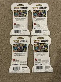 Pokemon TCG Sun And Moon Team Up Sleeved Booster Pack Art Set - Lot of 4x - Image 2