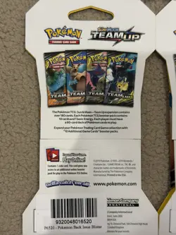 Pokemon TCG Sun And Moon Team Up Sleeved Booster Pack Art Set - Lot of 4x - Image 4
