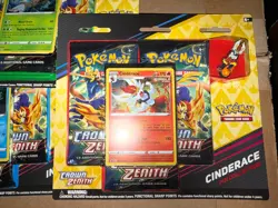 Pokemon TCG Crown Zenith Pin Collection Booster Blister Lot - Set of 3 - Sealed - Image 2