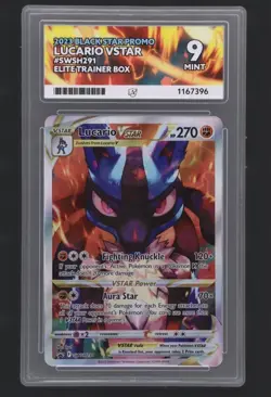 The Pokemon Company 2023 Black Star Promo Lucario VSTAR SWSH291 Holo Ace 9 - Image 1