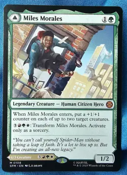 MTG Marvel's Spiderman Ultimate Spider-Man/Miles Morales Mythic Regular Single - Image 2