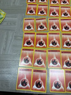 Lot 80x Fire Energy Pokemon Cards 107/111 98/102 Bulk Vintage - Image 2