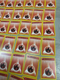 Lot 80x Fire Energy Pokemon Cards 107/111 98/102 Bulk Vintage - Image 5