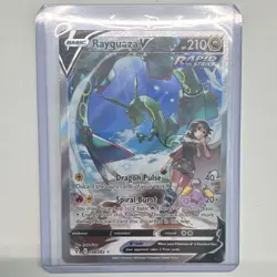 Pokemon TCG 4-Card Holo Lot Rayquaza V/GX, Sylveon VMAX, Pikachu, Charmander - Image 1