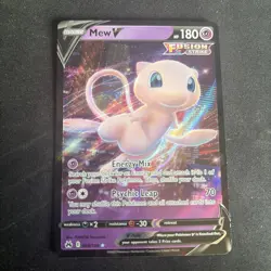 Pokemon Mew v Holo Ultra Rare TCG Card 060/159 Crown Zenith - Image 1