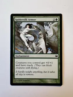 Spidersilk Armor - MTG Duel Decks: Knights vs. Dragons - NM - Image 1