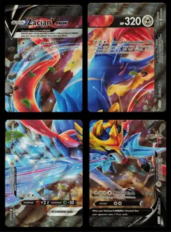 Pokemon Card Zacian V-UNION Set of 4 Promo SWSH Holo VUNION English 2021 - Image 1