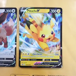 Pikachu V & Eevee V SWSH285 108/159 Ultra Rare Holo Pokemon TCG Crown Zenith NM - Image 3