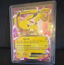 Pikachu EX 130 HP XY84 Promo Holo Pokemon TCG Card English XY Set - Image 1