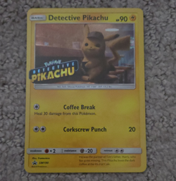 Pokemon TCG Detective Pikachu SM190 Promo Holo Card English 2019 Set - Image 1