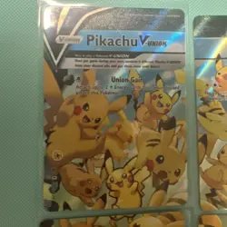 Pokemon TCG Pikachu V-UNION 4 Card Set SWSH Black Star Promo Complete NM - Image 2