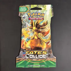 Pokemon TCG XY Fates Collide Sleeved Booster Pack Delphox Factory Sealed - Image 1