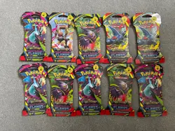 5x Pokemon Phantasmal Flames Sleeved Booster Pack New & Sealed - Image 1