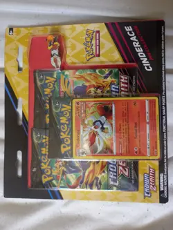 Pokemon TCG: Crown Zenith Pin Collection 3 Pack Blister Cinderace Factory Sealed - Image 1