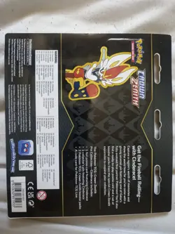 Pokemon TCG: Crown Zenith Pin Collection 3 Pack Blister Cinderace Factory Sealed - Image 2