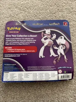 Pokemon XY BREAKthrough 3 Pack Blister Mewtwo Pin Sealed TCG Booster Packs - Image 2
