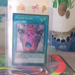 Konami Yu-Gi-Oh! TCG Pot of Sloth CORI-EN061 Secret Rare Foil 1st Ed Spell - Image 3