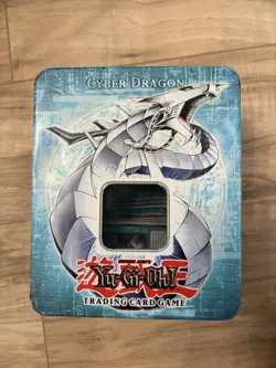 Yu-Gi-Oh TCG Cyber Dragon Tin With Bulk Spell Cards - Image 1