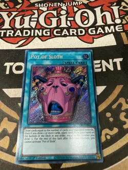 Yu-Gi-Oh! Pot of Sloth CORI-EN061 Secret Rare Holo 1st Edition Spell - Image 2