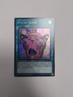 Konami Yu-Gi-Oh! Pot of Sloth CORI-EN061 1st Ed Super Rare Foil Spell EN - Image 3