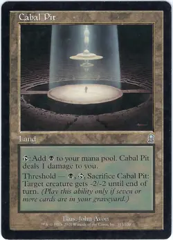 MTG Magic the Gathering Card - Cabal Pit - Odyssey (ODY) - Uncommon - Image 1