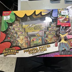 Pokemon Ascended Heroes Mega Lucario Premium Poster Collection Brand New Sealed - Image 1