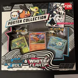 Pokemon TCG: Black Bolt & White Flare- Unova Poster Collection, Factory Sealed - Image 1