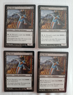 Wizards of the Coast MTG Bog Witch Lot 4 Magic 2011 Eng Foil Black 11/150 - Image 1