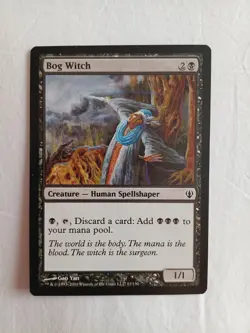 Wizards of the Coast MTG Bog Witch Lot 4 Magic 2011 Eng Foil Black 11/150 - Image 2