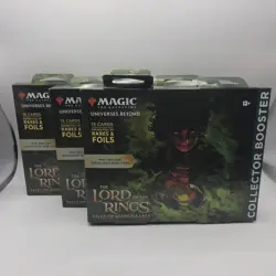 3 Magic the Gathering Lord of the Rings Tales of Middle-Earth Collector Booster - Image 1