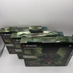 3 Magic the Gathering Lord of the Rings Tales of Middle-Earth Collector Booster - Image 2